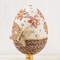 Easter Decorations - Golden Jeweled Egg Stand Premium Handcrafted Centerpiece